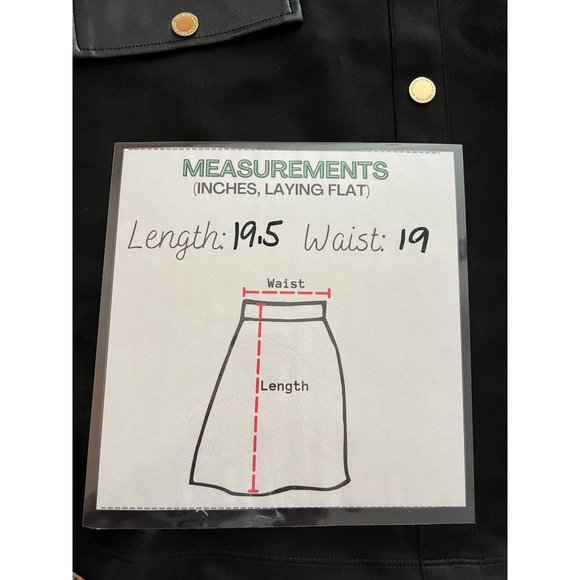 Andrew Marc NWT Sz XL Black  Faux Leather/Suede A-Line Pull On Skirt - Picture 2 of 9